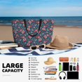 thumbnail image 5 of Naloa Gnome Love USA Large Capacity Beach Bag, Waterproof Sandproof Beach Swim Pool Bag Tote Bag for Women, 5 of 7