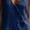 #0060-Navy, variant on Women's Plain V-Neck Button-Up Sleeveless Cotton Overalls Rompers Baggy Wide Leg Jumpsuits