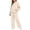 Beige&05#0730X, variant on Fabrcox Sweatsuit Outfits for Women 2 Piece Set Fleece Hoodie and Wide Leg Sweatpants Outdoor Casual Fall Winter Lounge Tracksuit XL