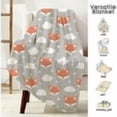 thumbnail image 3 of Fox Blanket for Girls Boys, Cute Fox Throw Blankets for Kids Baby Nursery Decor, Soft Plush Flannel Fleece Throw Blanket for Couch Baby Bedding 50x40 Inch, 3 of 6