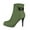Green, variant on Women'S Statement Buckle Ankle Boots Women'S Retro Block Heel Booties Women Fashion Ankle Boots Comfy Pointed Toe High Heels Side Zipper Booties Sleek Women'S Stylish Block Heel Ankle Boots