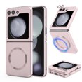 thumbnail image 4 of Innens Case for Samsung Galaxy Z Flip 5 5G Liquid Silicon Magnetic Cover with Camera Lens Film, Pink, 4 of 16