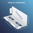 thumbnail image 4 of Soporte Base para Consola Montaje en Pared Metal Pro/PS5 Slim/PS5() Blanco, 4 of 8