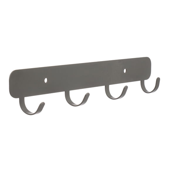 1 Pack Coat Rack Wall Mount, Metal Coat Hook, Hat Rack, Wall Hooks for Hanging for Entryway, Bathroom, Bedroom Gray 4