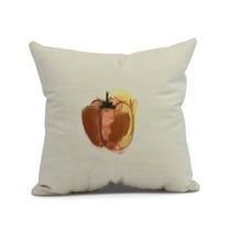 Simply Daisy, 18 x 18 inch,Pepper Decorative Pillow,Rust