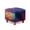 Starry Sky Print, variant on SCRAWLGOD Cow Print White Black Footstool Slipcover, Stretch Square Stool Furniture Protector Footstool Cover with Elastic Bottom Foot Rest Covers