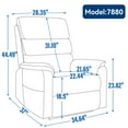 thumbnail image 6 of Newboti Furniture Brown Leatheraire Dual Motor Infinite Position Up To 350 Lbs Power Lift Recliner Chair With Power-Remote, Heat Massage And Heavy Duty Motion Mechanism00063, 6 of 12