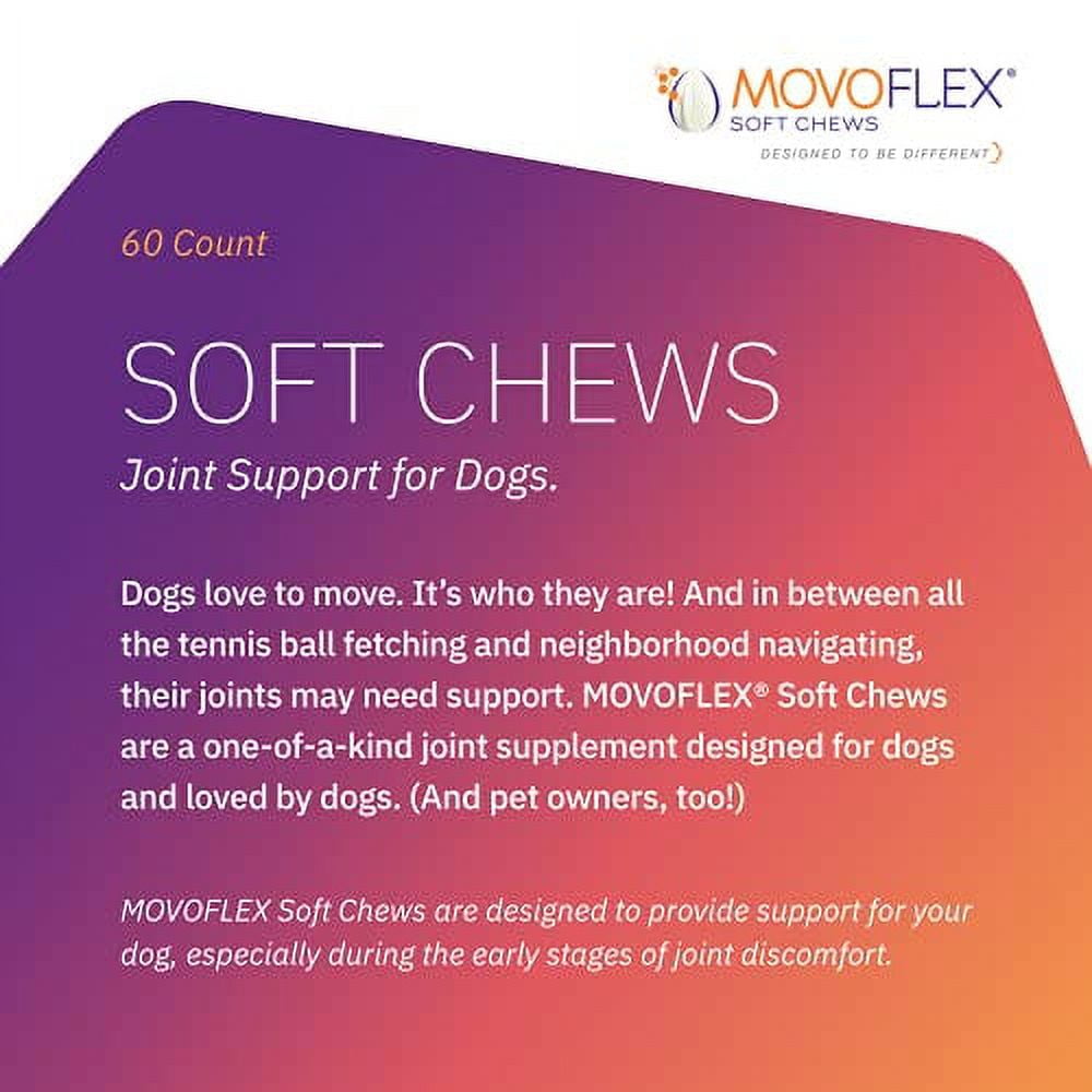 MOVOFLEX Joint Support Soft Chews for Medium Dogs 60 Count