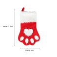 thumbnail image 3 of Hmgxay Christmas Socks, Cozy Holiday Gift Socks for Dogs, Festive Paw Print Stockings, Handcrafted Decorative Christmas Stocking, 3 of 6