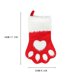 thumbnail image 3 of Xihbxyly Calcetines Navideños con Forma de Pata de Perro, Tejidos a Mano, Diseño Rojo y Gris, Decoración Festiva para Árbol, Bolsa de Regalo Navideña, Multiusos, 1 Bolsa de Regalo Navideña., 3 of 4