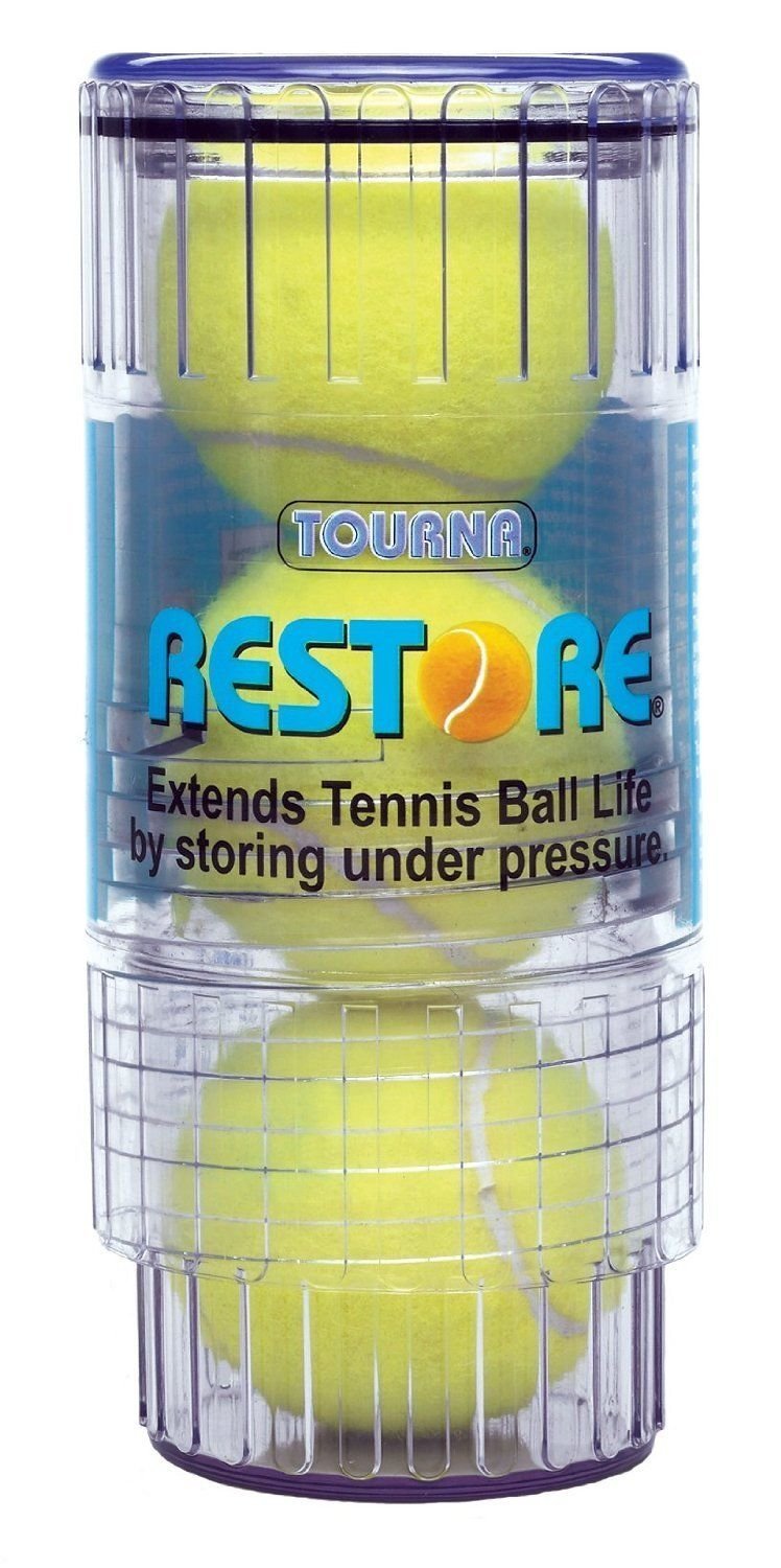 Tourna Restore Tennis Ball Saver Container Re Pressurize & Extend Life of Ball, Tennis Ball