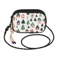 thumbnail image 2 of FORMRS Mini Crossbody Bag for Women Adjustable Shoulder Rope Travel Casual Phone Purse, Orange Christmas House, 2 of 7