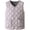 Pink, variant on Men's Sherpa Fleece Lined Quilted Vest, V‑Neck Snap Button Sleeveless Warm Gilet Jacket with Pockets, Lightweight Insulated Waistcoat for Fall Winter Daily Wear