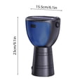 thumbnail image 3 of Solar BT Speaker Portable Wireless Speaker African Drum Shape Flashlight Lighting Function for Indoor Beach Party Hiking Cycle Built-in Solar Panel Wireless Speaker, 3 of 6