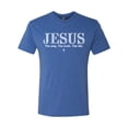 thumbnail image 2 of Wild Bobby Jesus the Way. The Truth. The Life Inspirational/Christian Men Premium Tri Blend Tee, Vintage Royal, X-Large, 2 of 5
