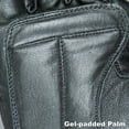 thumbnail image 3 of FUEL Adult Black Fingerless Leather Motorcycle Gloves Black - Large, 3 of 6