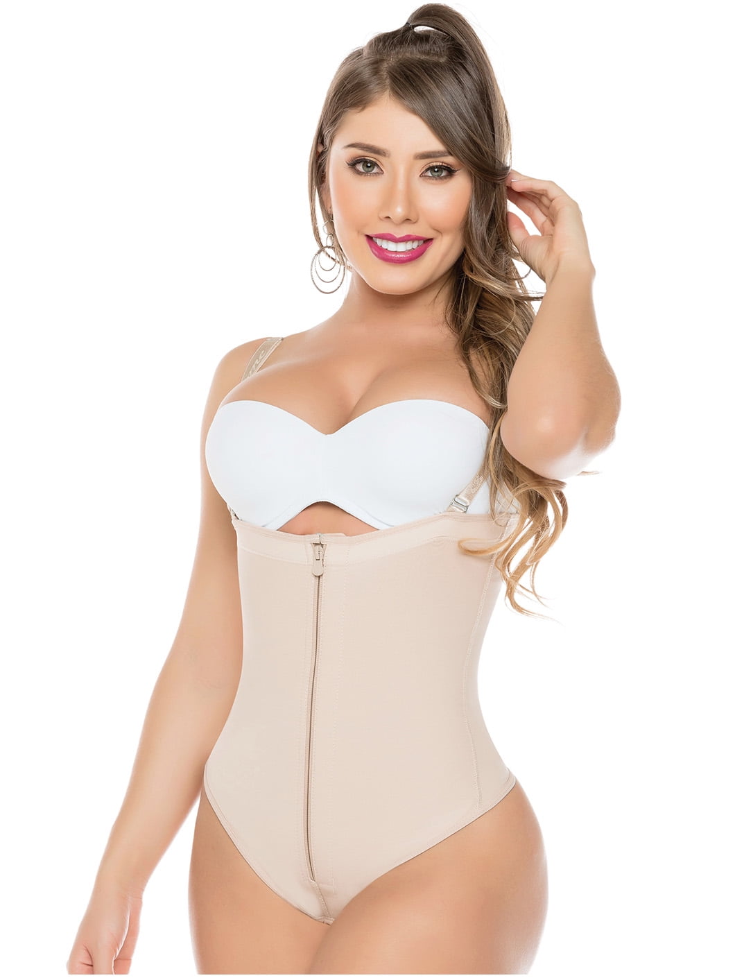 Salome Fajas Colombianas Reductoras Moldeadoras Tummy Tuck Open Bust Body  Shaper Thong Bodysuit Girdle for Woman Faja Tipo Tanga para Uso Diario 