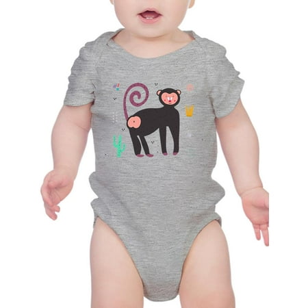 

Funny Kiddie Baboon Drawing Bodysuit Infant -Image by Shutterstock 6 Months