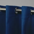 thumbnail image 3 of Exclusive Home Delano Heavyweight Textured Indoor/Outdoor Grommet Top Curtain Panel Pair, 54"x108", Azure, 3 of 6