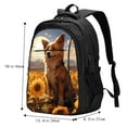 thumbnail image 5 of Daiia Vintage Cute Corgi Sunflower Pattern USB Charging Backpack for Men and Women, Anti-Theft Backpack,Travel Backpack,School Backpack,College Backpack,Laptop Backpack, 5 of 7
