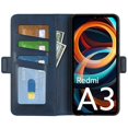 thumbnail image 2 of For Xiaomi Redmi A3 Case Dual Magnetic Clasp Leather Cell Phone Cover - Blue, 2 of 5