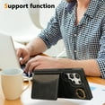 thumbnail image 6 of for Samsung Galaxy S23 Ultra Wallet Case with Card Slots, Hand Wrist Strap Rotate Ring Design, Finger Grip Ring PU Leather Magnetic Button Shockproof Purse Phone Cover for Galaxy S23 Ultra, Black, 6 of 7