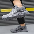 thumbnail image 6 of XIMIN Men's Fashion Trail Shoes Anti Slip Lightweight Mesh Breathable Sneakers Low Top Casual Sneakers for Outdoor Travel Mountaineering Running Training Fitness, 6 of 6