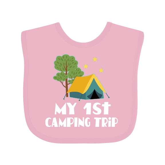 Inktastic My 1st Camping Trip Boys or Girls Baby Bib