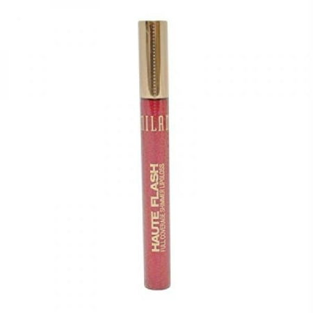 Milani Haute Flash Full Coverage Shimmer Lip Gloss, Hot Flash