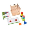 thumbnail image 3 of Wood Mirror Building Block, Shape Matching Block Toys Interesting Wearable  For Logical Thinking For 3 Years Old Above For Early Education, 3 of 8