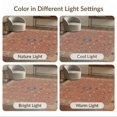 thumbnail image 7 of ODIKA 8'x10' Washable Area Rug Blue Terracotta Floral Geometric Design Intricate Botanical with Classic Borders for King Size Bedroom Under Bed, Master Suite, Non-Shedding, Easy Care, 7 of 7