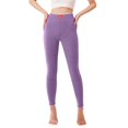 thumbnail image 3 of SGMVNU Lined Leggings Women - High Waisted Winter Yoga Pants Tummy Controls Soft Thermal Warm for Hiking Workout(Purple, XXL), 3 of 6