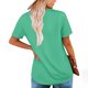 thumbnail image 4 of Camisetas de Manga Corta de Verano para Mujeres, Moda Color Sólido Falso Cuello Redondo de Dos Piezas para Uso Casual Y Diario, 4 of 8