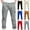 Gray, variant on Cargo Pants for Teen Elastic Waist With Multi-Pockets Cuffed Pants Solid Color Athletic Pants