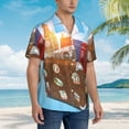 thumbnail image 5 of Disketp Hawaiian Shirts For Men,Trip To London Print Mens Casual Short Sleeve Button Down Shirts Beach Shirt, 5 of 8