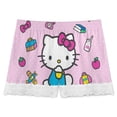 thumbnail image 3 of Hello Kitty Womens Lace Boxer Pajamas Shorts Soft Elastic Waist Lounge Shorts Printed PJ Bottoms, 3 of 7