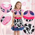 thumbnail image 4 of Cowgirl Costume Princess Dress Up Halloween Cosplay Outfits, Halloween Costume Flying Sleeve Skirt, Halloween Cosplay Theme Party Outfit, 4 of 16