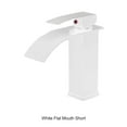 thumbnail image 3 of tredstone Luxurious Basin Waterfall Sink Waterproof And Multi-functional Durable Basin Waterfall white short, 3 of 6