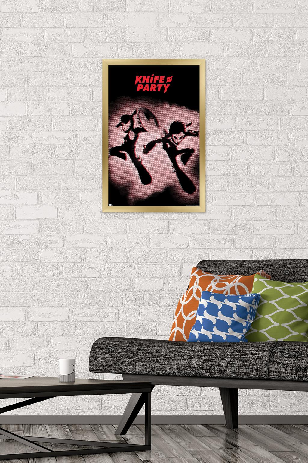 Knife Party - Battle Sirens Wall Poster, 14.725" x 22.375", Framed