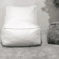 thumbnail image 5 of Bean Bag Lounger, Khaki - Bean Bag Chair for Kids and Adults with Waterproof Fabric, Lounge Seat with High-Density Foam, Ideal for Reading Activities, Patio, Outdoor and Poolside Relaxation, 5 of 7