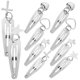 thumbnail image 2 of Girls Decorate Hairpins Elegant Metal French Hair Pin Daily Use 10Pcs Silver, 2 of 5