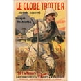 thumbnail image 2 of Louis Tauzin 11x14 Gold Ornate Wood Frame and Double Matted Museum Art Print Titled - The Globe Trotter (1902), 2 of 4