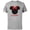 Athletic Heather, variant on Disney Minnie Mouse Red Bow Icon Cousin Family- Short Sleeve Cotton T-Shirt for Adults - Customized-Black