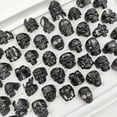 thumbnail image 2 of HOOUN Wholesale 100pcs Gothic Punk Skull Rings Skull Biker Vintage Charm Jewelry Gifts-100pcs Opp Bag-silvery, 2 of 9