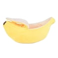 thumbnail image 4 of Cute Banana Cat Bed House,Warm Soft Punny Dogs Sofa Sleeping Playing Resting Banana Bed,Lovely Pet Supplies for Cats Small Dog Rabbit, 4 of 7