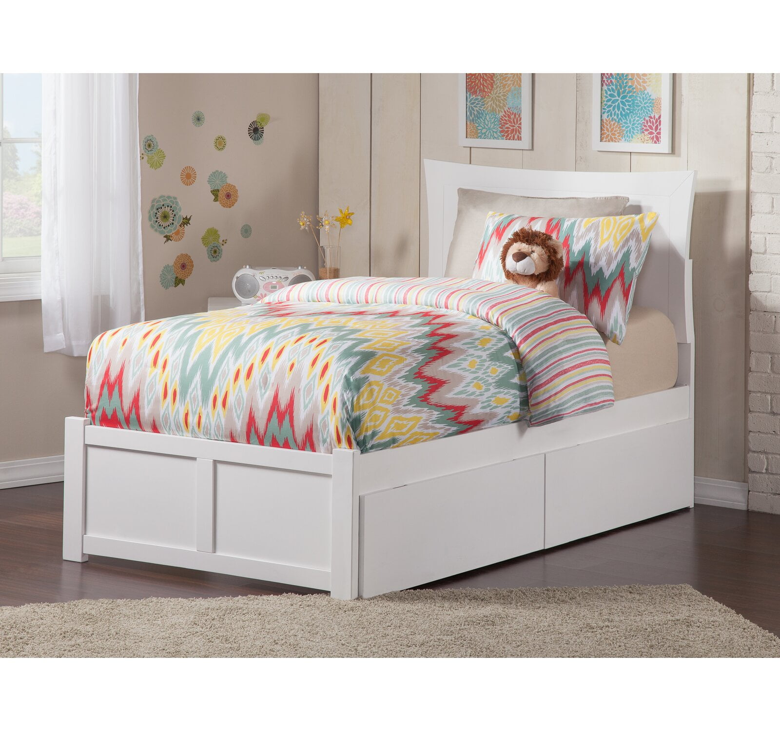 Maryanne Extra Long Twin Mate's & Captain's Bed with Drawers