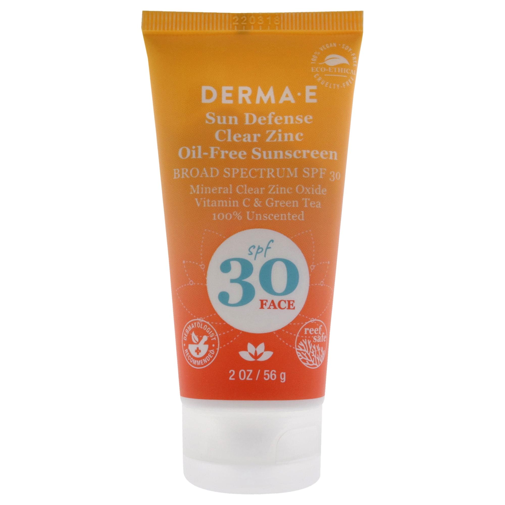 Derma-E Sun Defense Mineral Oil-Free Face Sunscreen SPF 30 , 2 oz Sunscreen