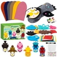 thumbnail image 4 of Laffact Making Bird Hand Puppet Craft Kit For Storytelling Role Play Toy,Owl Felt Sock Puppet,6pcs, 4 of 6