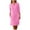 FY1_Pink, variant on Meichang Summer Dress for Women 2025 Half Button Shirt Dress Long Sleeve Round Neck Work Dresses Casual Loose Fit Mini Dresses with Pockets