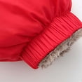 thumbnail image 7 of QUYUON Toddler Baby Puffer Jacket Girls' Outerwear Down Coats with Hood Kids Boys Girls Winter Warm Fleece Lined Long Sleeve Hoodies Jackets Pockets Padded Jackets Red 3T-4T, 7 of 7